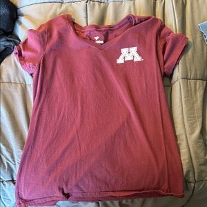 Woman Maroon T-Shirt